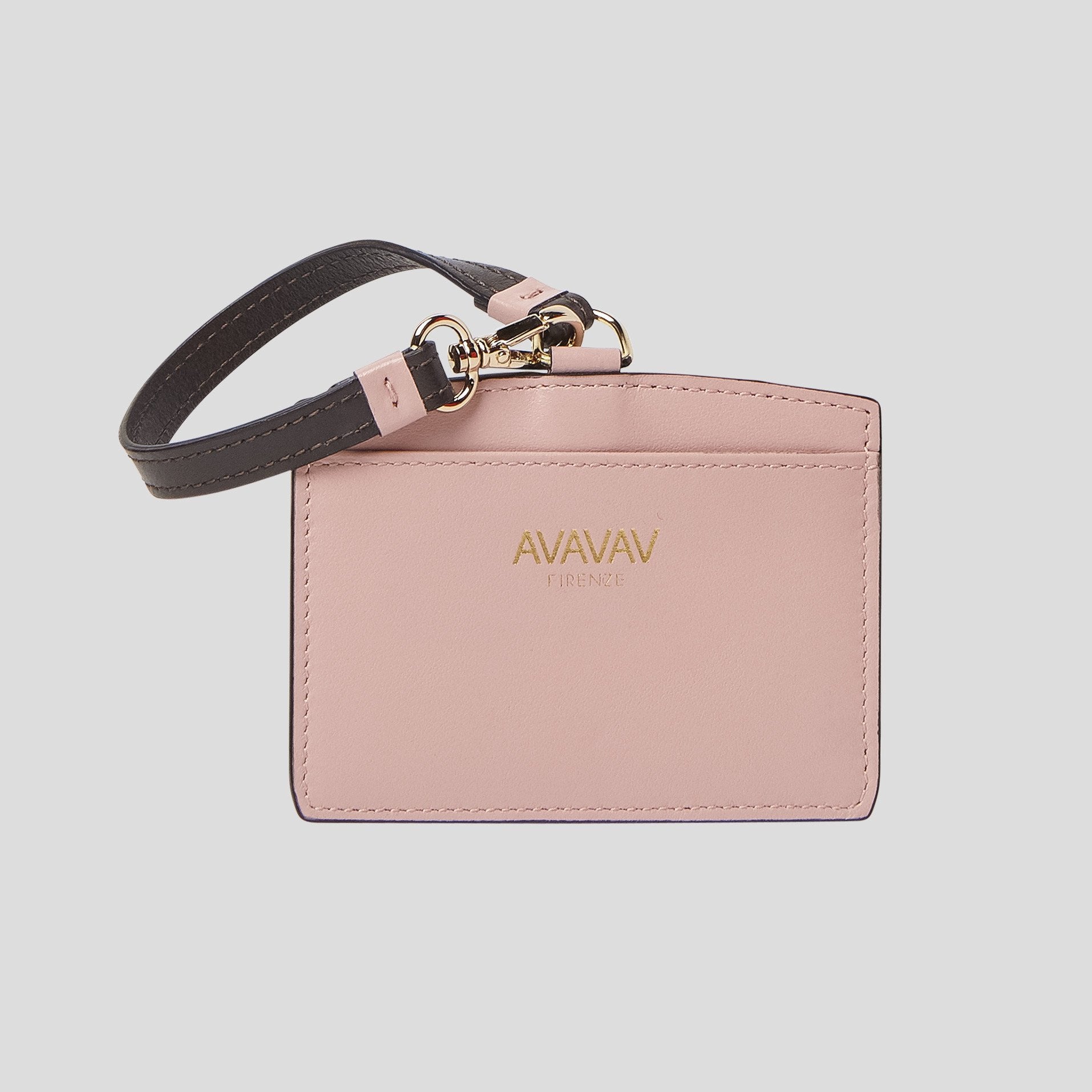 Luggage Tag/ Card Holder in Light Pink