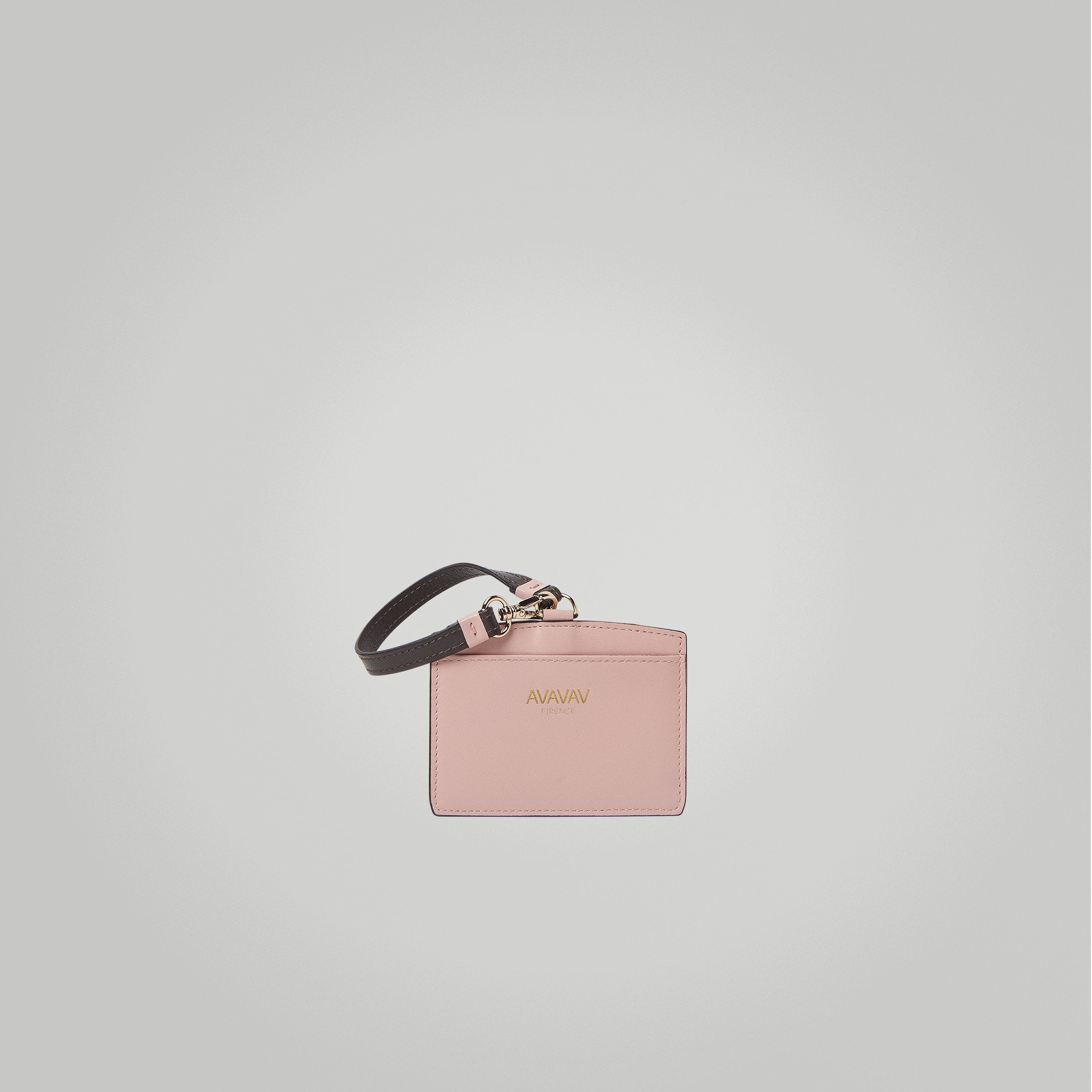 Luggage Tag/ Card Holder in Light Pink