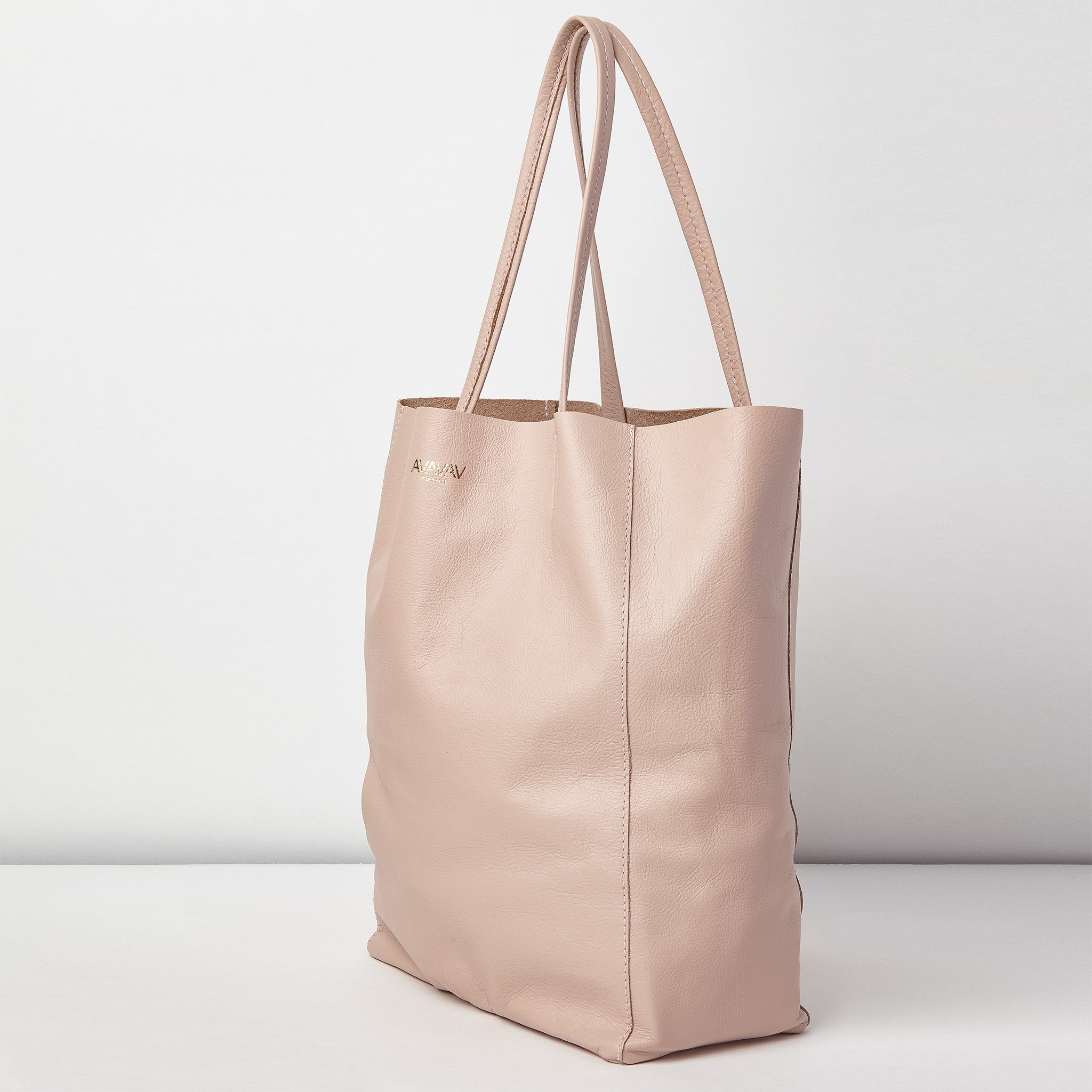 Leather Bag in Pale Pink