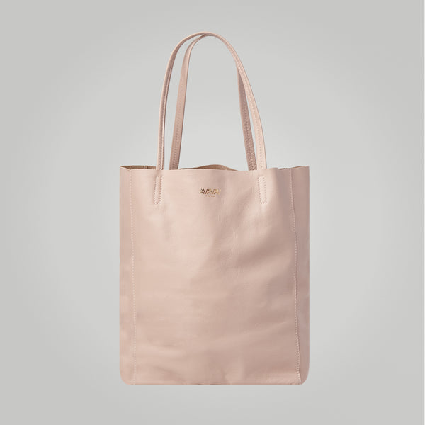 Leather Bag in Pale Pink