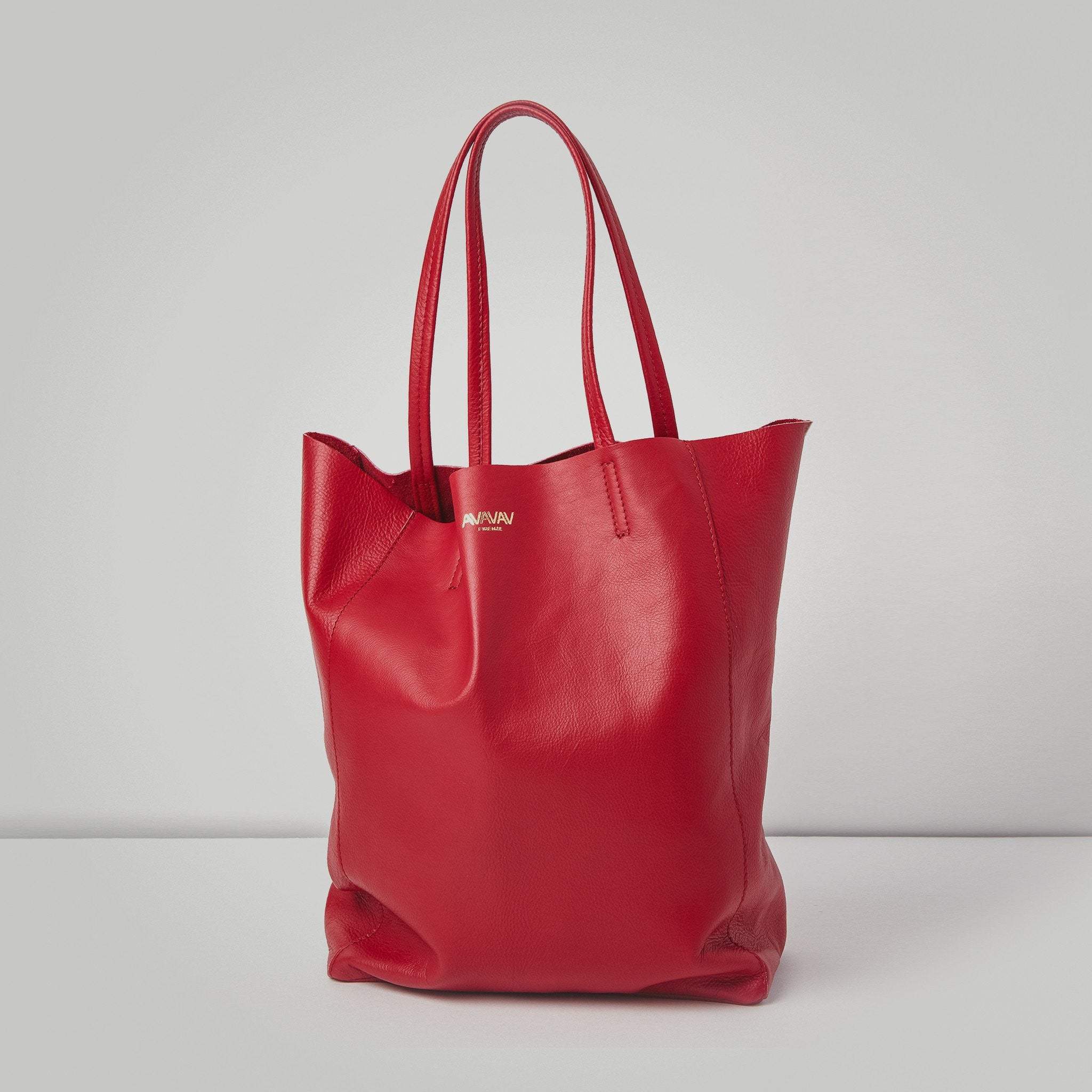 Leather Bag in Red