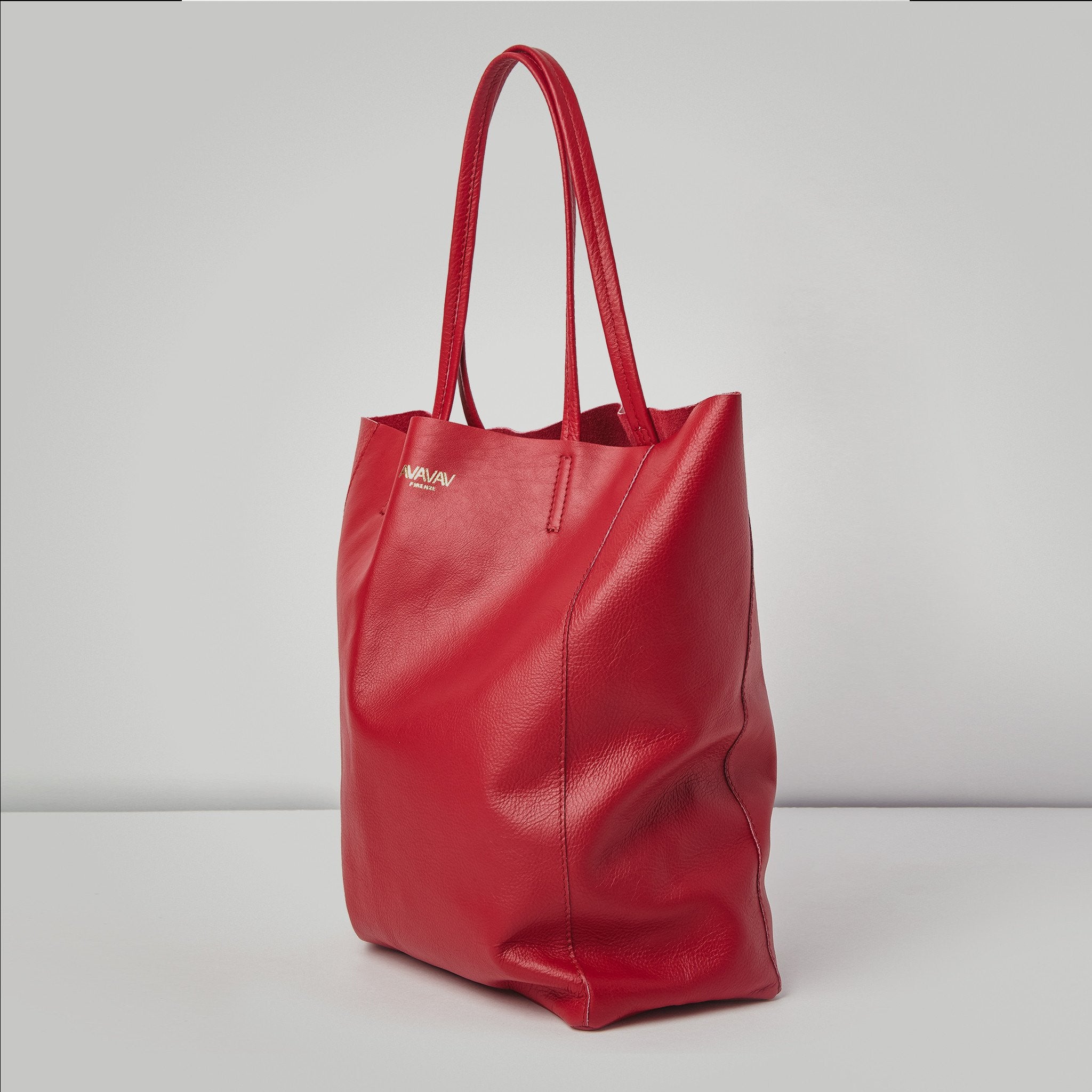 Leather Bag in Red