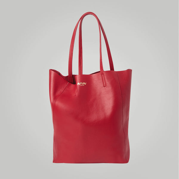 Leather Bag in Red